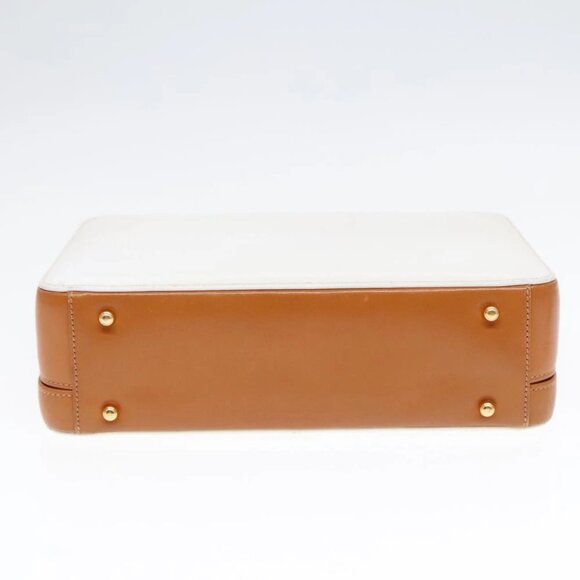 GUCCI Hand Bag Leather 2way White Gold - Picture 4 of 14